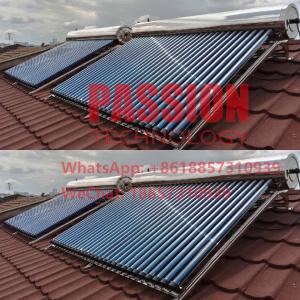 Wholesale Rooftop Presssure Solar Water Heater 300L Compact Heat Pipe Solar Heating System from china suppliers