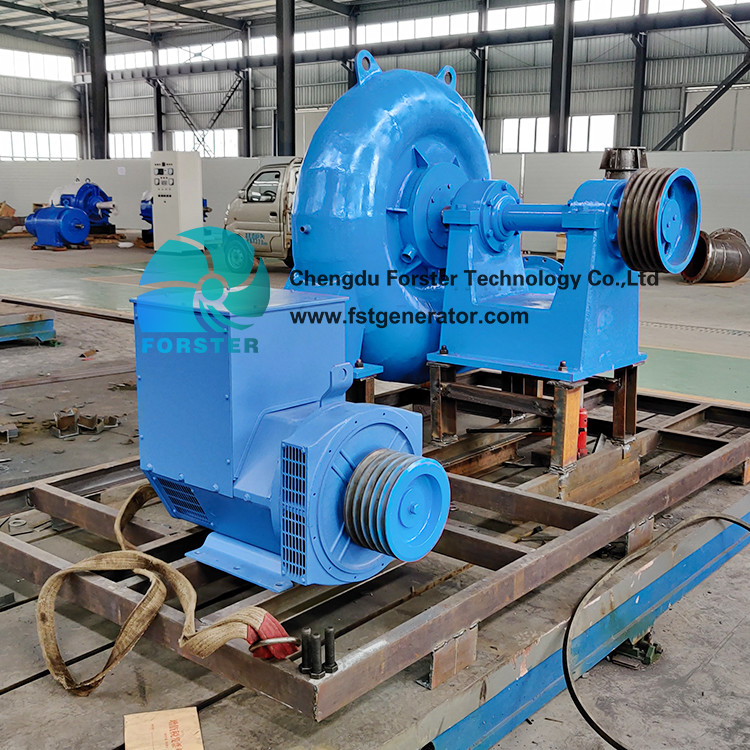 11-40m Head Micro Hydro Turbine Generator Horizontal Or Vertical Installation Micro Francis Hydro Turbine Generator