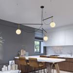Simple round ball restaurant chandelier postmodern creative bedroom nordic