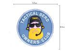 Round Soft PVC Patches Badge Morale Decorative For Clothing / Caps