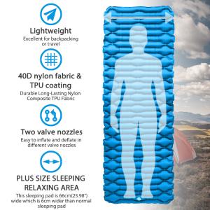 Wholesale TPU Coating Ultralight 14.5oz Inflatable Sleeping Mat from china suppliers