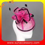 0918 hot sale fashion sinamay fascinators hats and caps with veil ,Fancy Sinamay