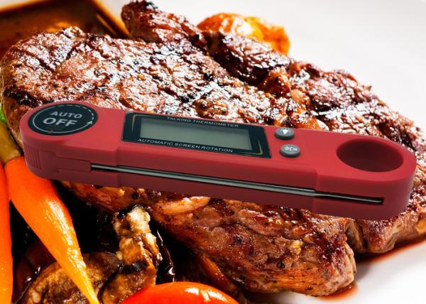 Automatic Rotation Instant Read Kitchen Thermometer For Grilling Cooking With