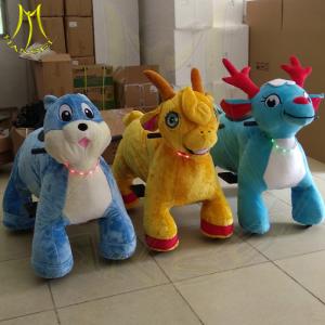 Wholesale Hansel amusement park coin operated plush electrical animal toy car from china suppliers