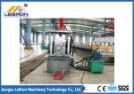 New White And Blue Semi Circle Metal Gutter Roll Forming Machine / Steel Rain