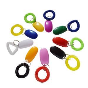 Wholesale Pet training clickers with plastic elasticated wrist from china suppliers
