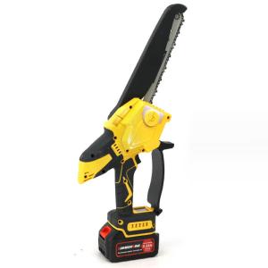 Wholesale 8 Inch Cordless Electric Chain Saw Wood Cutters Woodworking Chainsaw Power Tool Brushless from china suppliers