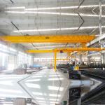5 Ton LH Type Electric Hoist Double Girder Overhead Crane For Workshop