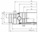 Slewing bearings Single-Row 4 Point Contact Ball Slewing Ring Bearing 1250.40