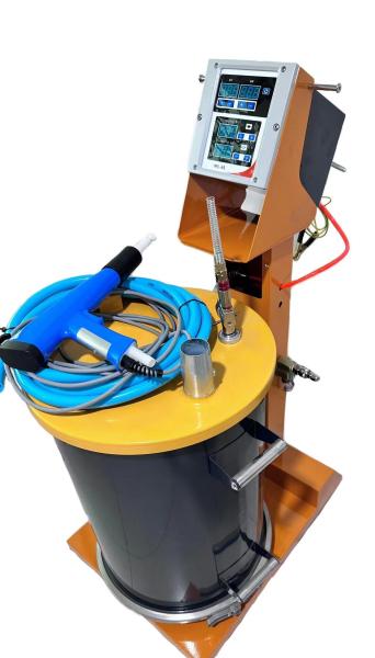 50W Industrial Powder Coating Booth Machinery for Automatic Spray Powder Thermal