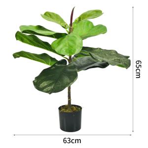 Wholesale Harmless Artificial Ficus Lyrata 65cm Indoor Potted Plant For Garden Decor from china suppliers