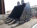 Reinforced Heavy Duty Excavator Rock Bucket 25T High Strength Board For Minning