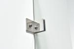 Clear Glass Frameless Shower Enclosure 600×2000mm