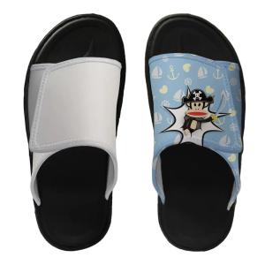 Wholesale Custom Printable Leather Sublimation PVC Flip Flops Blanks With Buckle Blank Slippers For Photos Printing from china suppliers