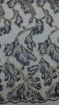 Metallic Lace Fabric High Quality Elegent Wedding 60 Yards Embroidery Fabric