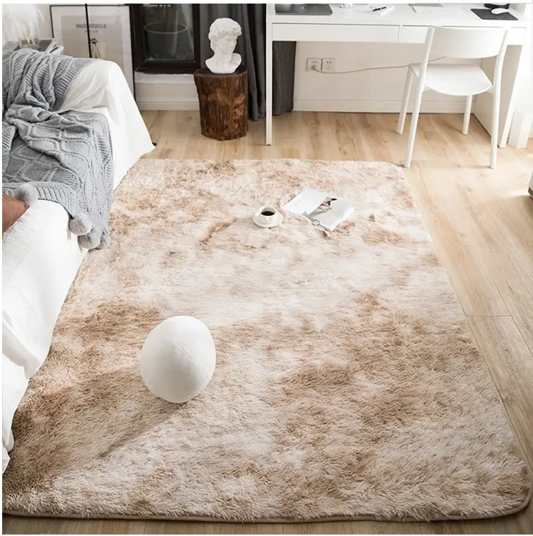 Modern Mixed Islamic Color Polyester Shaggy Bedroom Home Decorative Rug for Commercial