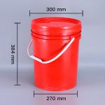 Food Grade Unbreakable Empty Gallon Plastic Buckets With Handle And Lid For Car