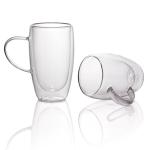 Borosilicate Double Wall Glass Cappuccino Milk Cups For Wedding