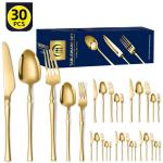 Stainless Steel Cutlery Set 30 Piece Gift Box For Western-Style Tableware