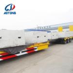 60ton 70ton 80tons Lowbed Semi Detachable Lowboy Trailer with Duel Line Brake