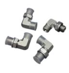 1CG9 Metric Thread Stainless Steel Elbow Bite Type Pipe Tube Adapter Combination