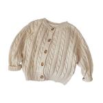 Mommy And Me Chunky Knitted Sweater Cardigan Cotton Thick Winter Hand Knit