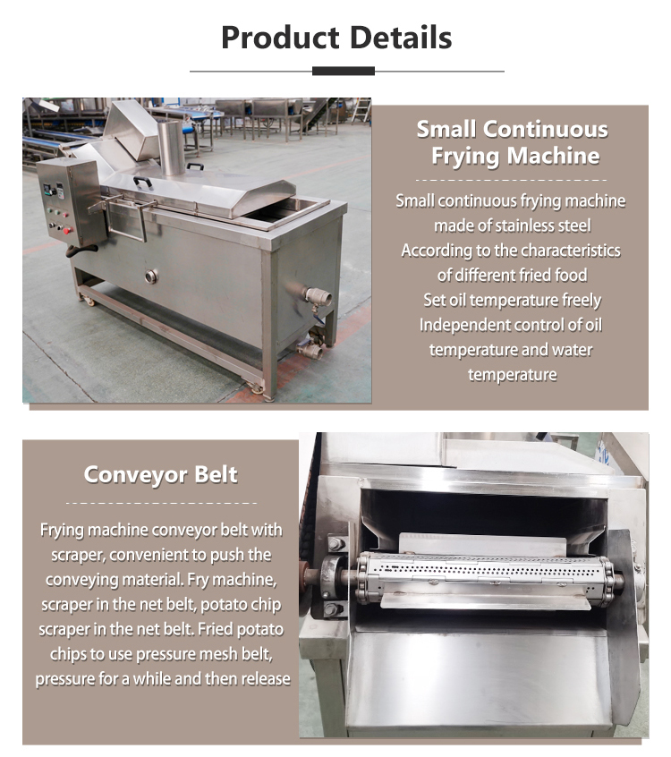 High Productivity Continuous Puff Puff Frying Machine with Automatic Temperature Control