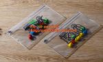 clear pvc pencil bag/ziplock plastic clear pvc pencil case/custom color plastic