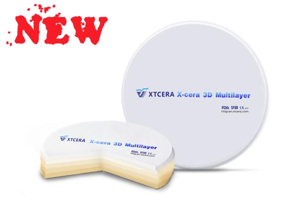 Quality 3D Multilayer Dental Zirconia Block Natural Gradient High Transmittance for sale