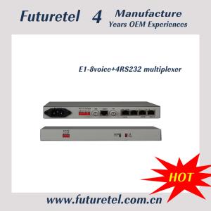 Wholesale Fiber Optical E1 interface 8 4voice 4 Ethernet 4RS232 multiplexer from china suppliers