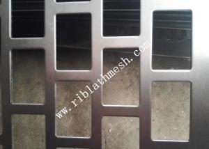 Wholesale 1m Width Rectangular Hole Perforated Metal Plate Galvanized Plate 2m Length from china suppliers