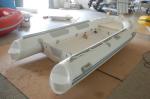 390cm Semi - Rigid Inflatable RIB Boats Fiberglass Hull Light Grey Color