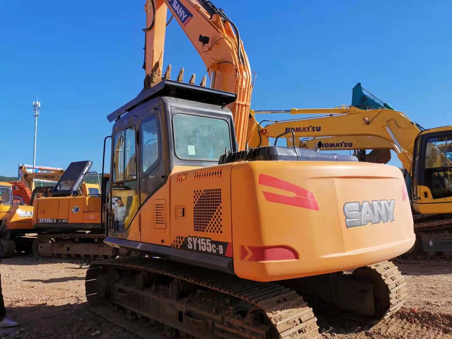 Kubota Engine Wood Grabbing Hammer Sany SY135C Excavator