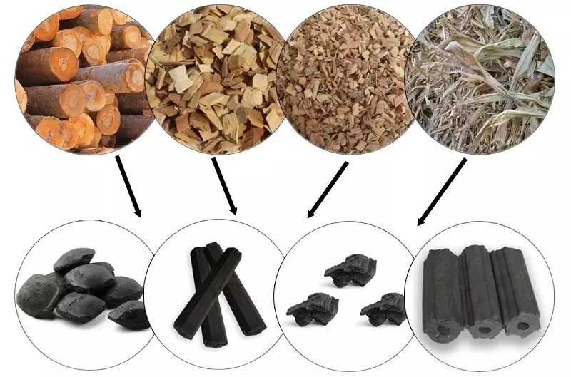 Horizontal Tube Furnace Charcoal Briquette Machine Carbonization Stove Air Flow Palm Kernel Charcoal Making Furnace