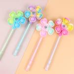 Unique Windmill Design Gel Pen 0.5mm Plastic Students Gift Pen