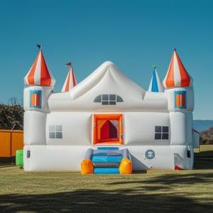 Wholesale Weddings Birthday Parties 15ft X 15ft Bouncy Castle With Slide PVC Inflatable Jumping Castle 950W Powerful Blower from china suppliers