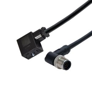 Wholesale IP65 UL M12 B Type Solenoid Valve Connector DIN 43650 TPU GF from china suppliers