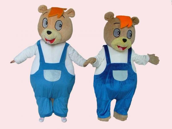Quality couple bears mascot party cartoon costume  for sale
