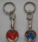 Custom design brass / aluminum / soft enamel Promotional Metal Keyrings