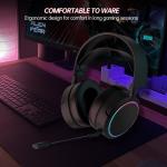 Custom Logo 7.1 Surround Sound Wireless Gaming Headphones 2.4ghz For PS4 Xbox