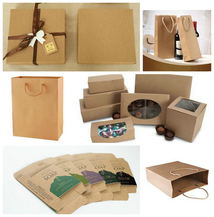 200g - 400g 860mm * 914mm Brown Kraft Test Liner Board For Storage Bags