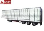 Easy Operation Curtainsider Semi Trailer , Curtain Van Trailer Double Side