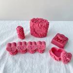 3D Silicone Valentine Flower Rose Pillar Candle Mold For DIY Candle Making