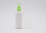 60ml 100ml Flat Shoulder Overcap Plastic Free Spray Bottle White PET Material