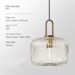 Mid century pendant light retro design glass lampRestaurant Hotel Simple