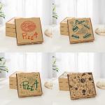 ISO9000 Grease Resistant Pizza Takeaway Boxes Corrugated Board