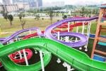 Exciting Waterpark Equipment / Fiberglass Water Slides With 304 Stainless Steel