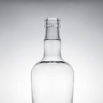 Unique Sealing Type Cork 750ml High Flint Glass Bottle for Gin Rum Champagne