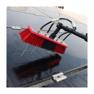 Wholesale 5 Sides Brush Head Solar Panel And Water Fed Pole Window Cleaning Brush Aluminum Telescopic Rod Cleaning Brush from china suppliers