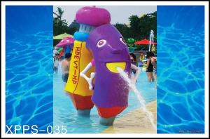 Wholesale PVC , fiberglass Material Water park toys with water pump in sprayground from china suppliers